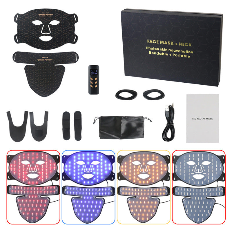Beautrol anti‑aging LED mask — red, blue, and multi‑spectrum light treatment