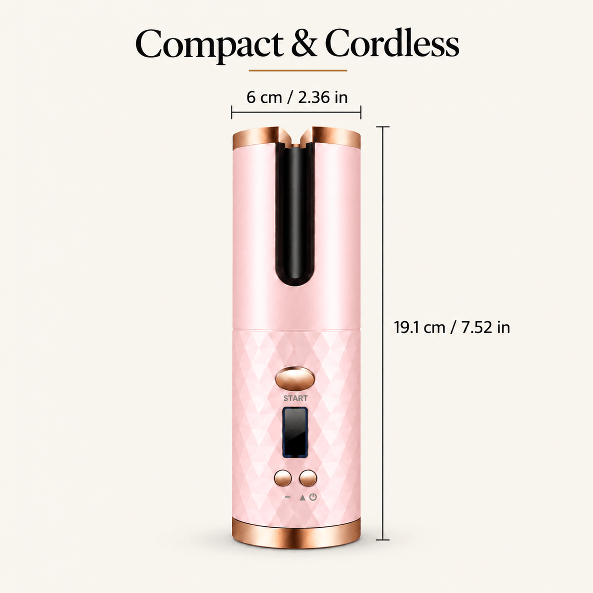 Cordless Automatic Hair Curler – Rechargeable