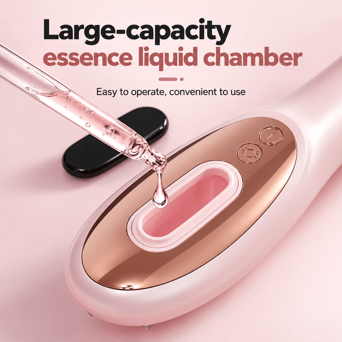 Scalp Serum Applicator &amp; Massage Comb large-capacity essence liquid chamber for easy operation and convenience.