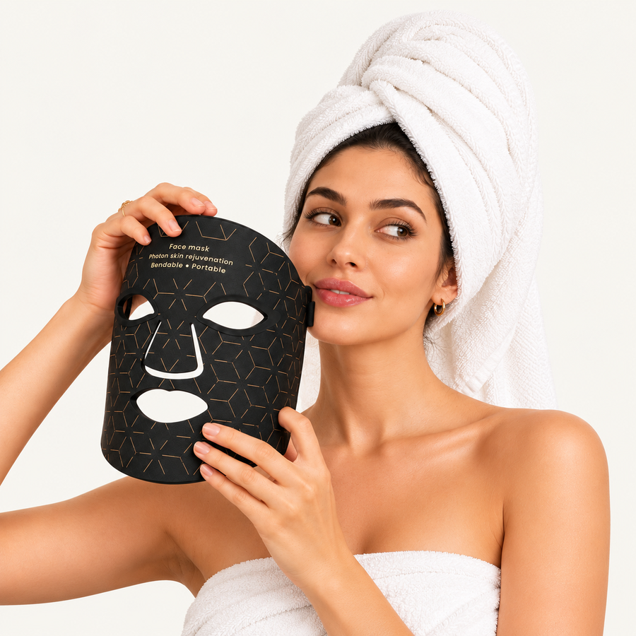 Person applying skincare after the session