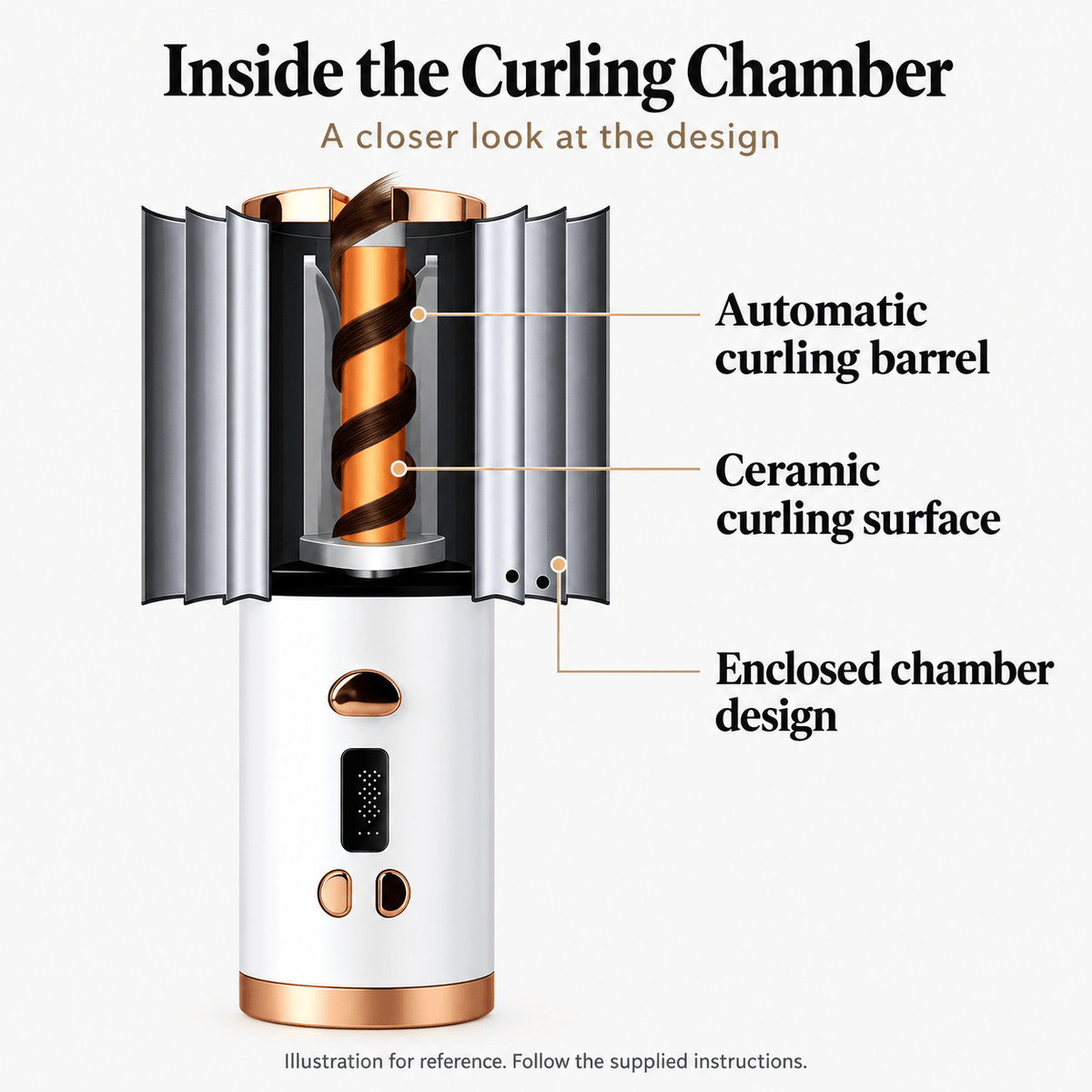 Cordless Automatic Hair Curler – Rechargeable